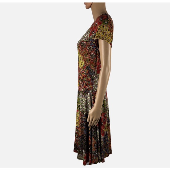 Joseph Ribkoff Paisley Midi Dress, Size 14 - Picture 2 of 13